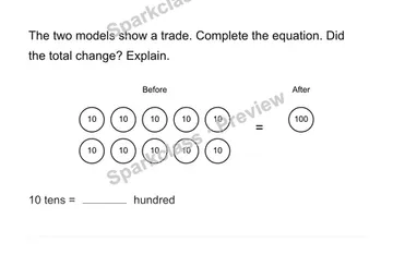 Trade without changing the total — Grade 4 problem preview