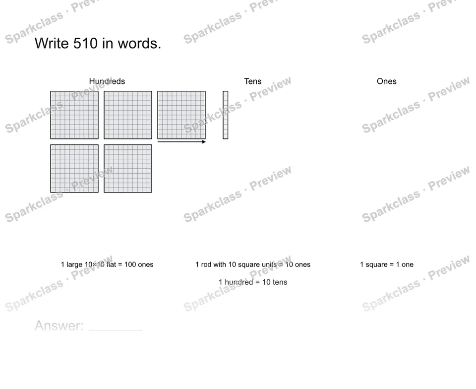 Read a three-digit number — page 1