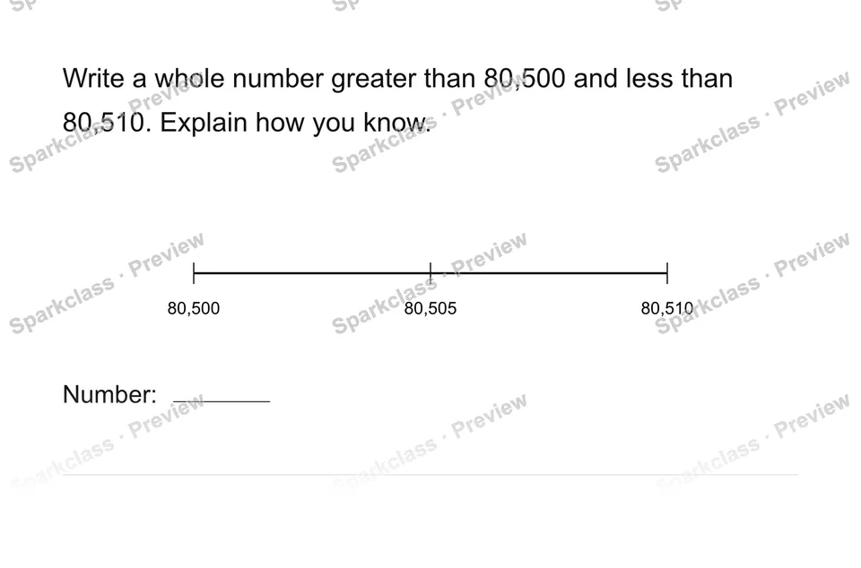 Compare nearby numbers — page 1
