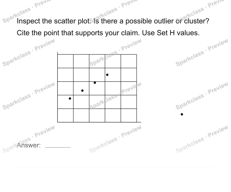 Identify clusters and outliers — page 1
