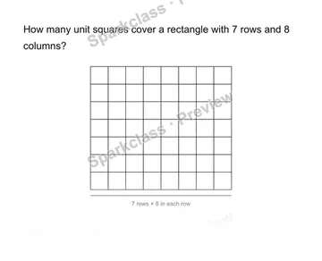 Count unit squares — Grade 3 problem preview