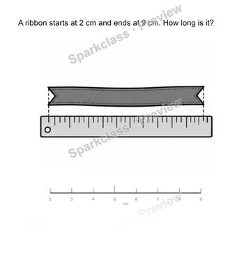 Read a ruler — Grade 2 problem preview