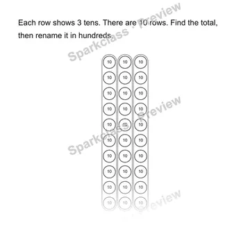 Ten copies of three tens — Grade 4 problem preview
