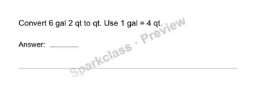 Convert measurement units — Grade 4 problem preview