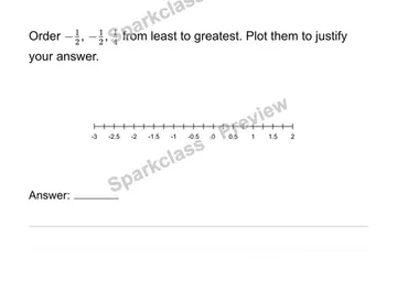 Order rational numbers in mathematical and real contexts — Grade 6 problem preview