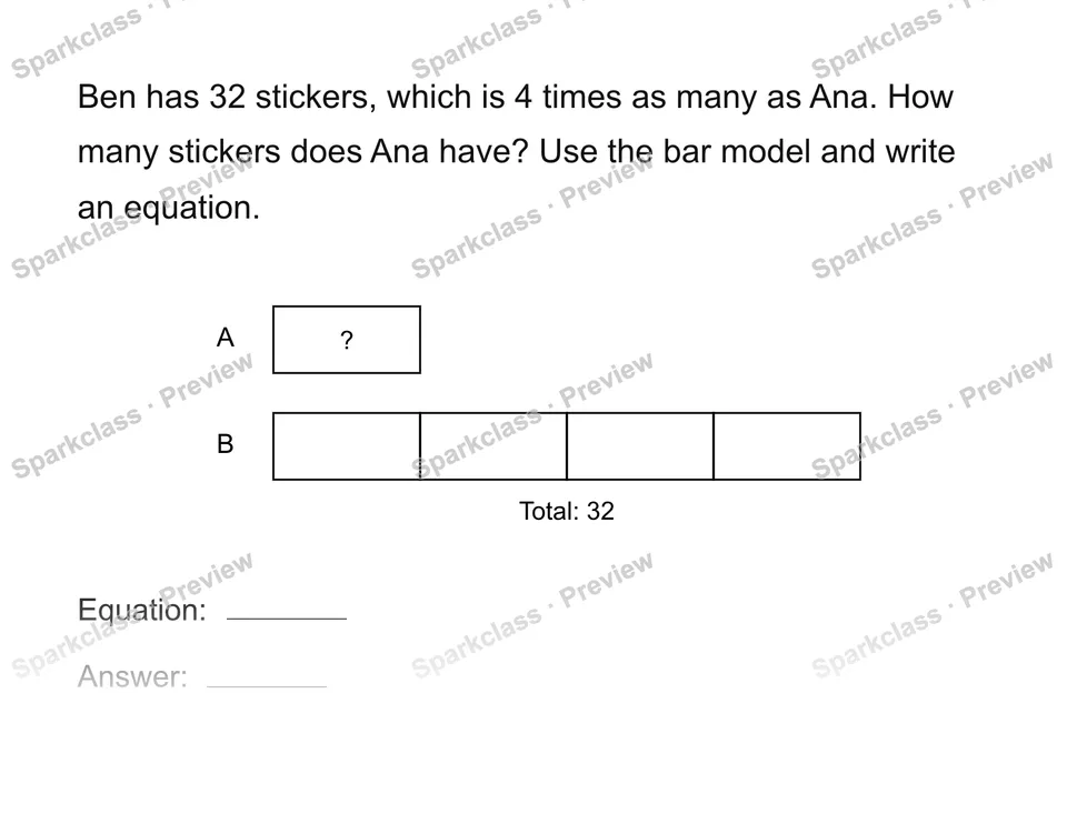 Model an unknown quantity — page 1