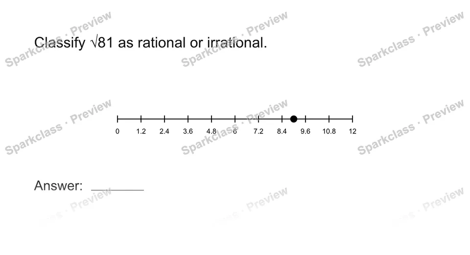 Classify rational and irrational numbers — page 1