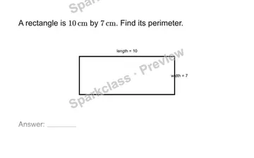 Find perimeter — Grade 7 problem preview