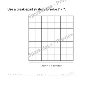 Distributive property — Grade 3 problem preview