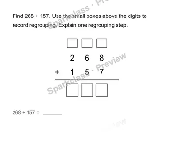 Add whole numbers — Grade 4 problem preview