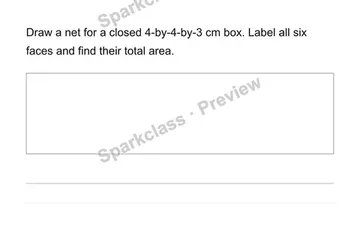 Connect rectangular-prism nets and surface area — Grade 6 problem preview