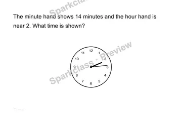 Read time to the minute — Grade 3 problem preview