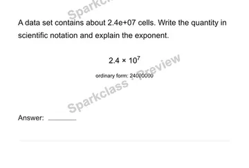 Model very large and small quantities — Grade 8 problem preview