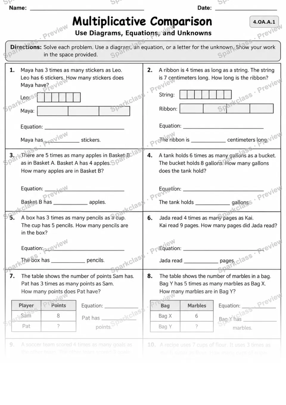 4.OA.A.1 · 1 Multiplicative Comparison Variant 03 Lowcoverage — page 1