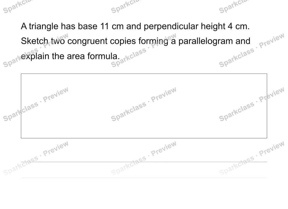 Derive and apply triangle area — page 1