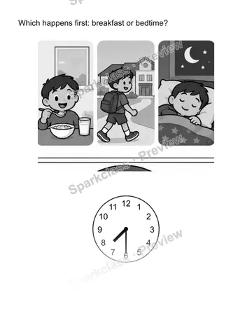 Order daily events — Grade 2 problem preview
