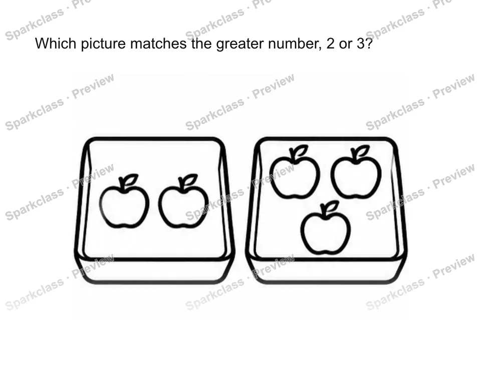 Connect numeral comparison to sets — page 1