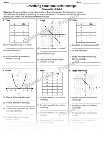 8.F.B.5 · Variant 2 — Grade 8 worksheet preview