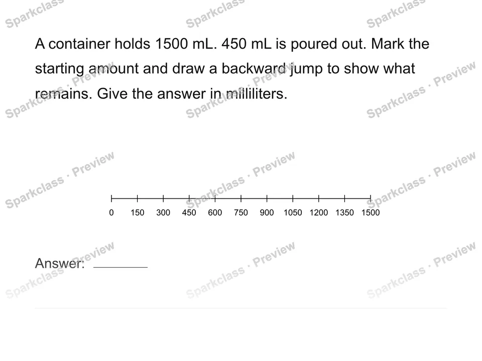 Show a measurement change on a scale — page 1