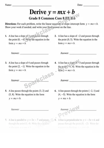 8.EE.B.6 · Variant 2 — Grade 8 worksheet preview