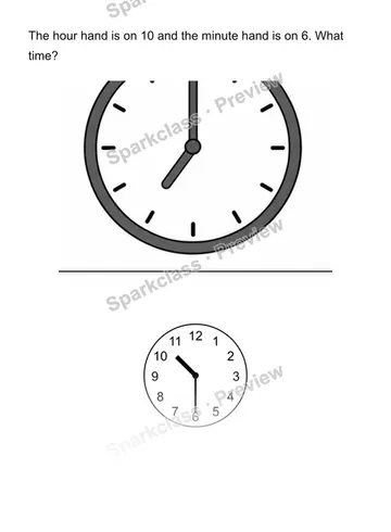 Write digital time — Grade 2 problem preview