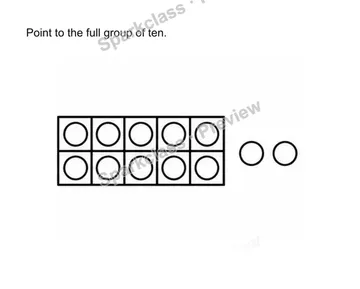 Make one group of ten — Kindergarten problem preview