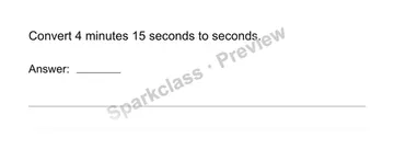Calculate elapsed time — Grade 4 problem preview
