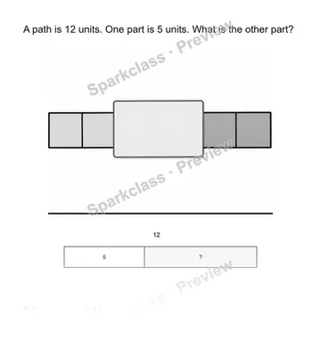 Find a missing length — Grade 2 problem preview