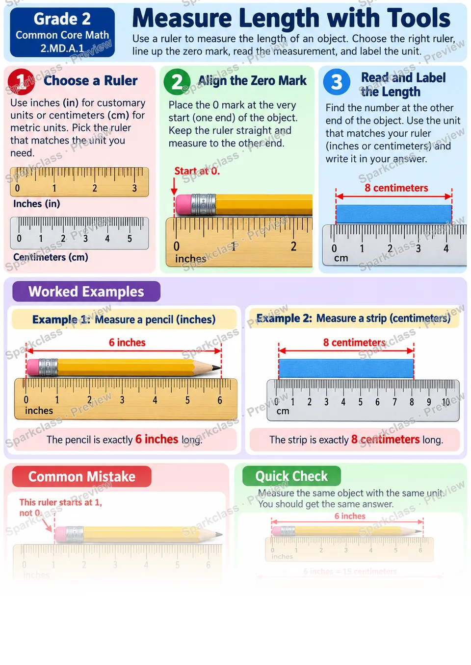 Knowledge Guide · Measure Length with Tools — page 1