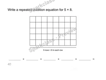 Use repeated addition — Grade 3 problem preview