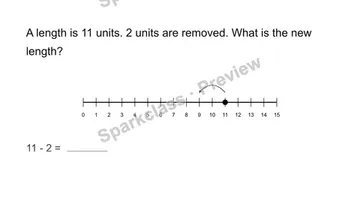 Use a length number line — Grade 2 problem preview