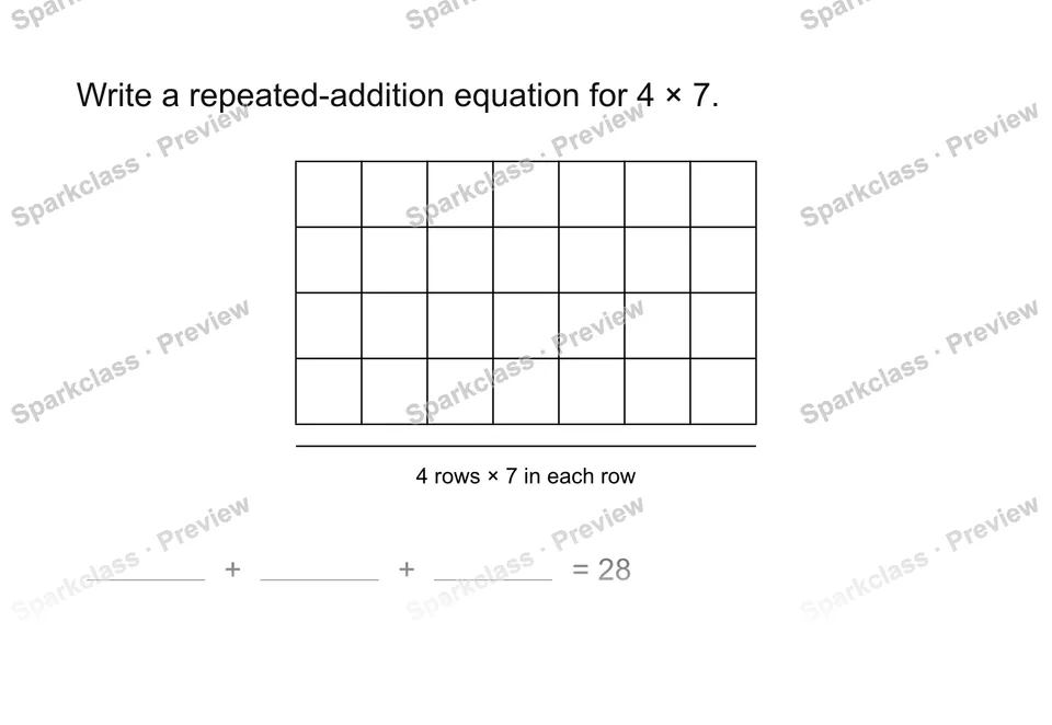 Use repeated addition — page 1