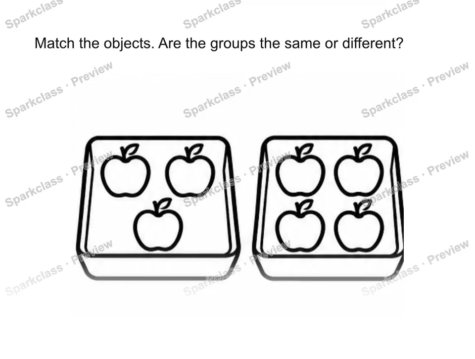 Use matching to justify comparison — page 1