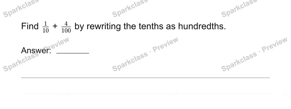 Add tenths and hundredths — page 1