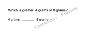 Compare measurements — Grade 3 problem preview