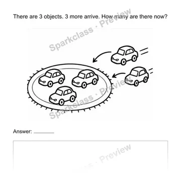 Represent joining and separating — Kindergarten problem preview