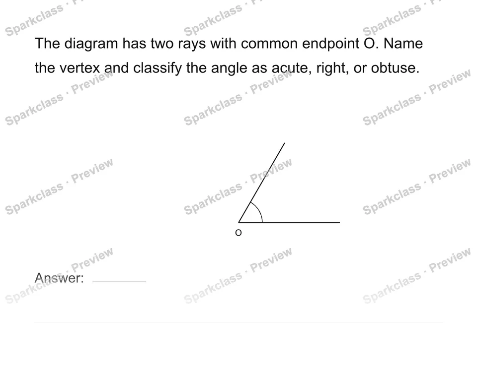 Identify lines, rays, segments and angles — page 1