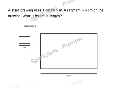 Use a scale factor — Grade 7 problem preview