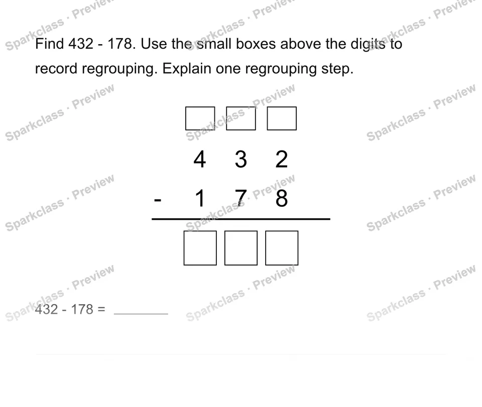 Subtract whole numbers — page 1