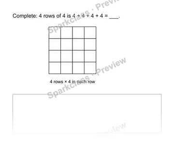 Read an array — Grade 2 problem preview