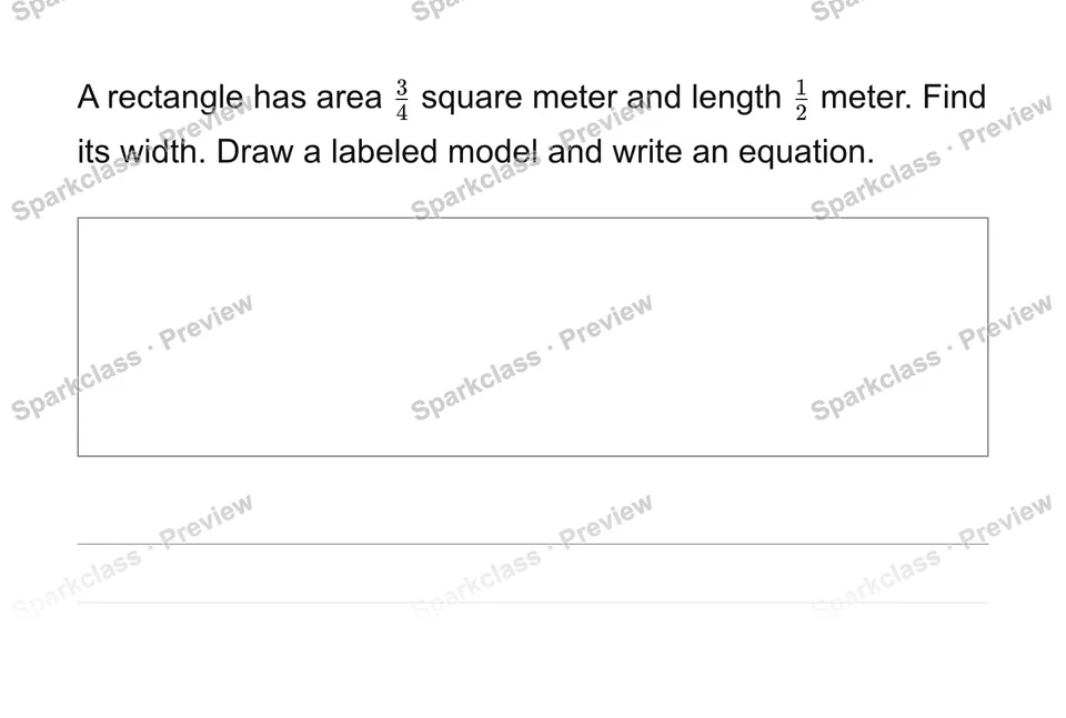 Find an unknown rectangle side — page 1
