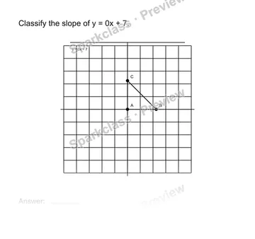 Identify positive negative and zero slope — Grade 8 problem preview