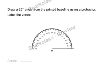 Measure and draw angles — Grade 4 problem preview