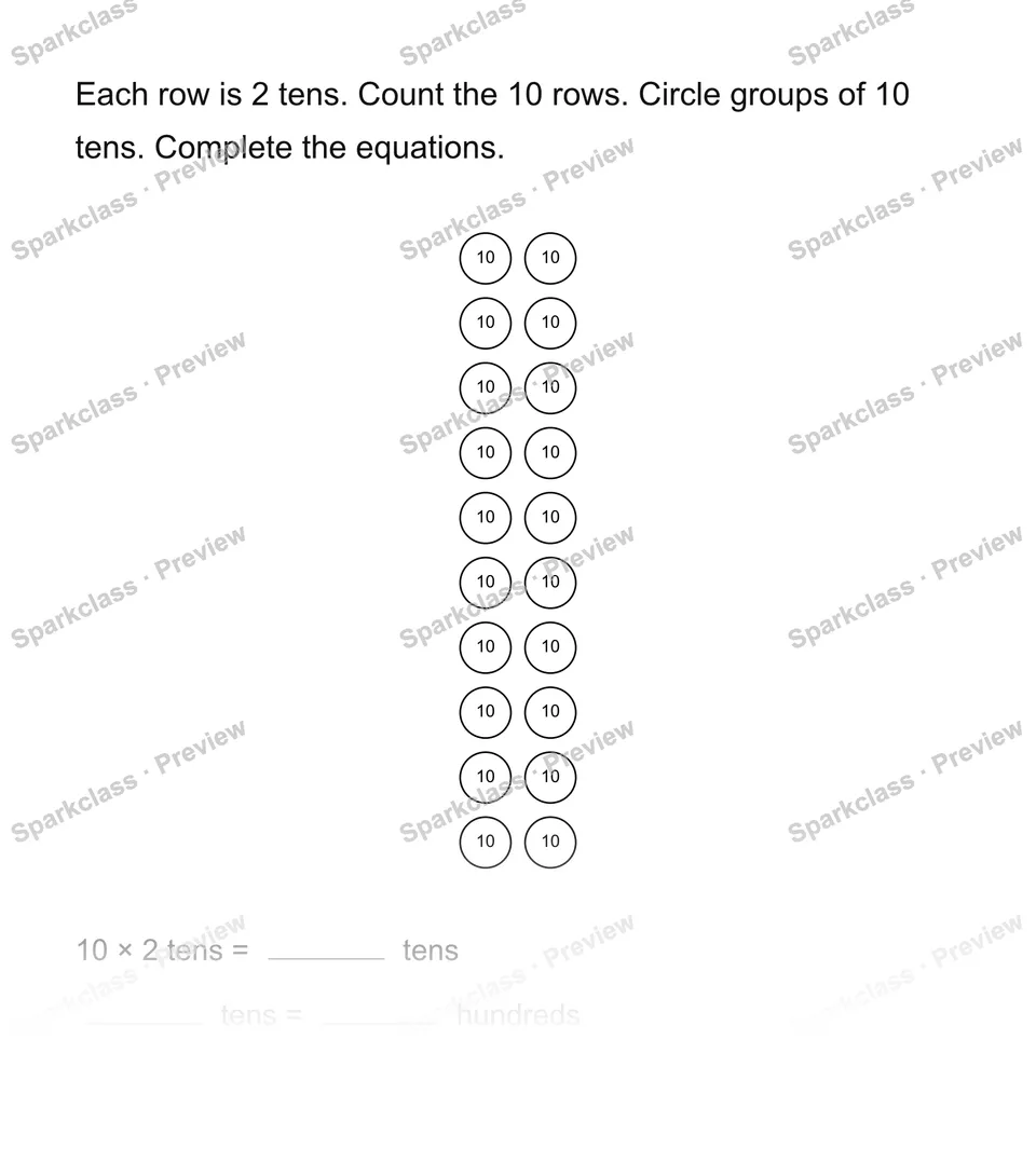 Make ten copies step by step — page 1