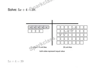 Solve a two-step equation — Grade 7 problem preview