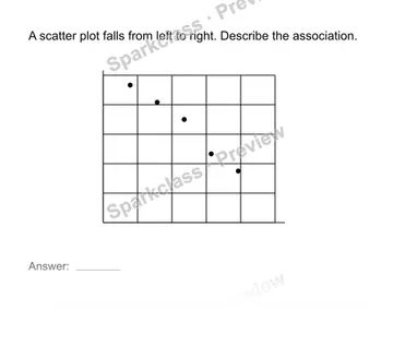 Describe positive negative or no association — Grade 8 problem preview
