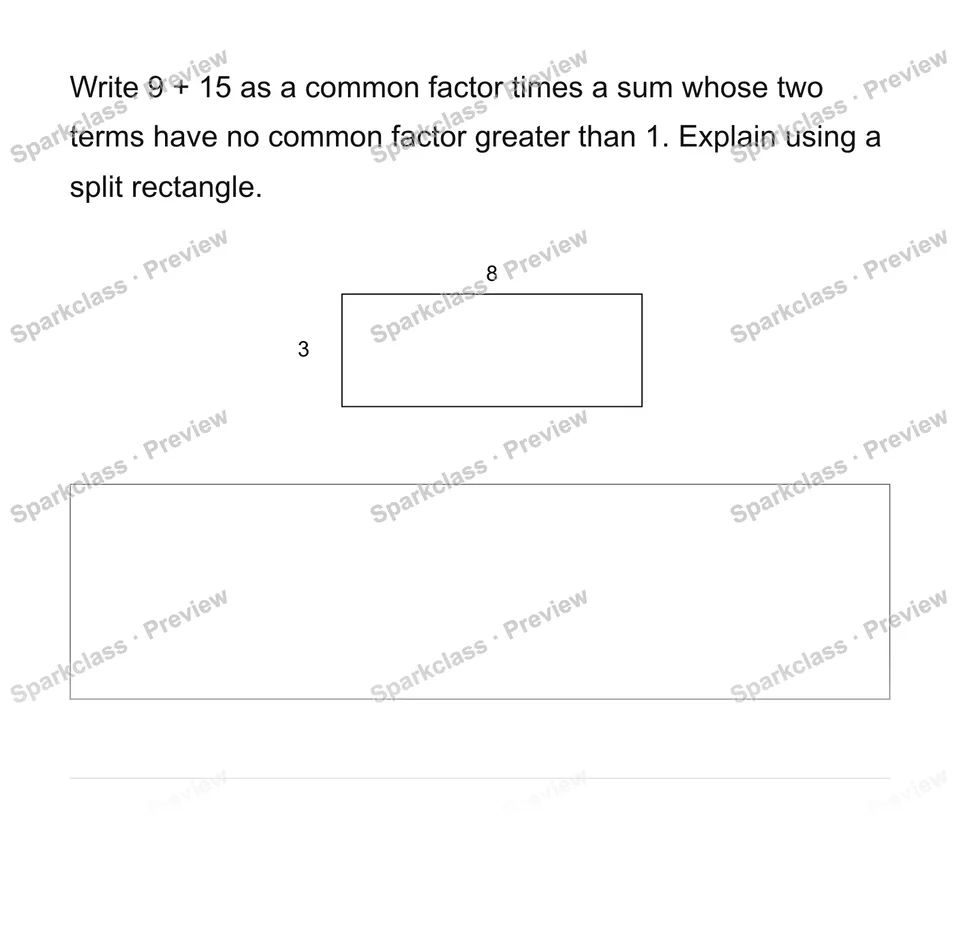 Use the distributive property with common factors — page 1