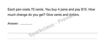 Solve measurement word problems — Grade 4 problem preview