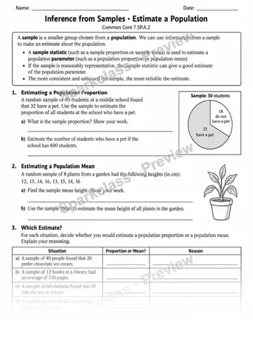7.SP.A.2 · Inferences from Data · Variant 2 — Grade 7 worksheet preview