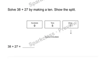 Compare two addition strategies — Grade 2 problem preview